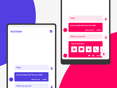 Personal Assistant concept android app art assistant design voice control