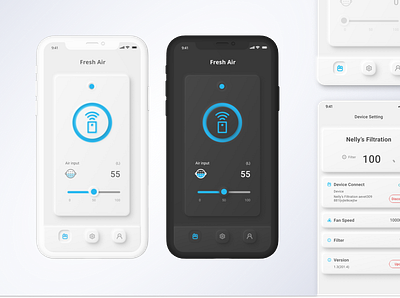 UI training : Fresh air mobile app design ui uiux