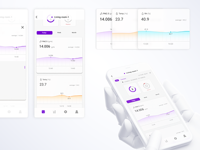UI training : air solution device app for mobile app design design mobile app ui ui design uiux ux