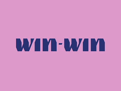 win-win identity logo mark symbol