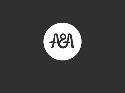 A&A logo a aa identity letter logo mark