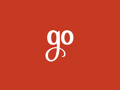 Go identity lettering logo mark symbol