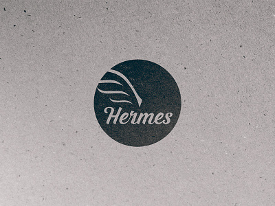 Hermes Logo circle fly flying heaven hermes logo sky wing