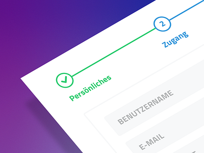 Registration Process / Progress interface process progress register registration ui user web