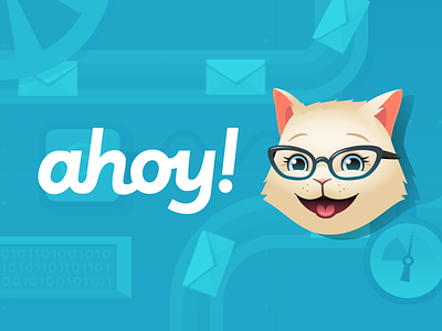 Ahoy Logo cat illustration illustrator logo