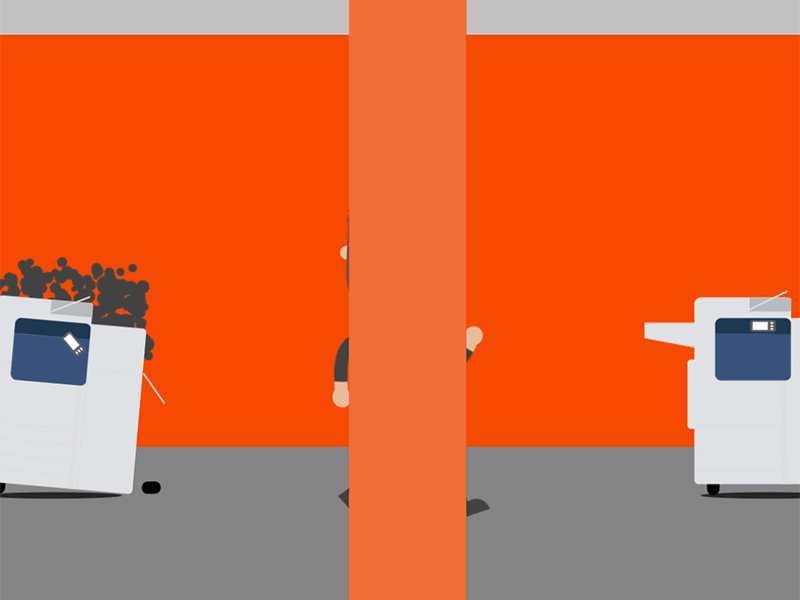 Printer malfunction by HoWing on Dribbble