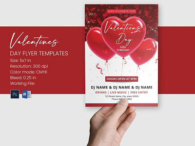 Valentine's Day Flyer abstract design. photoshop file abstract flyer business card business flyer corporate design design flyer flyer design invitation flyer invoice logo minimal