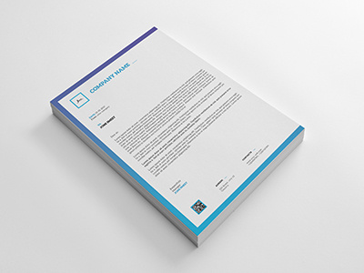 Minimal Letterhead a4 corporate letterhead minimal photoshop professional