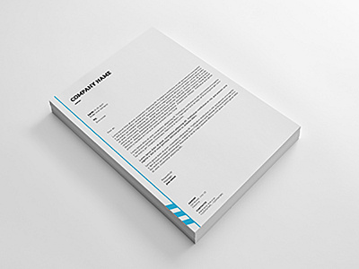 Minimal Letterhead a4 corporate letterhead minimal photoshop professional