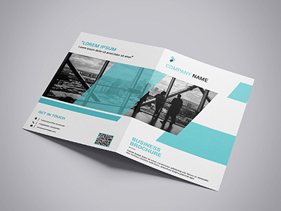 Bi-Fold Brochure 4 page a4 bi fold brochure corporate brochure corporate design