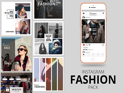 Instagram Fashion Ad Pack advertisement fashion instagram instagram advertisment instagram fashion ad pack