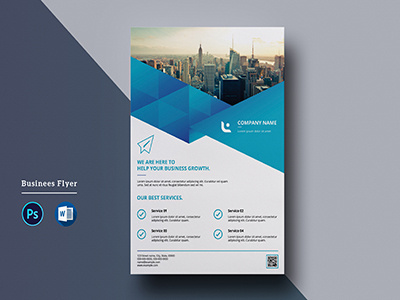 Business Flyer abstract design. photoshop file abstract flyer business flyer corporate design flyer flyer design minimal design