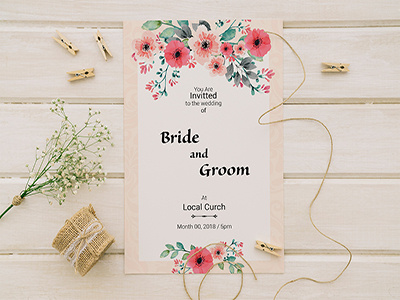 Weeding Invitation Flyer