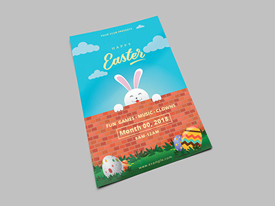 Easter Invitation Flyer art easter easter flyer invitation card invitation flyer photoshop file