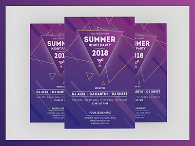 Summer party flyer