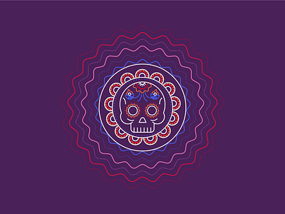 Dia De los Muertos branding corporate design day of the dead design dia de los muertos festive graphic design hispanic icons illustration skull skulls vector design vector illustration