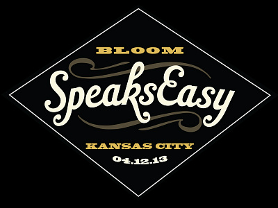 Speakeasy Event Branding benefit event logo design speakeasy