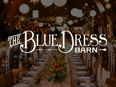 The Blue Dress Barn event logo wedding