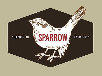 Dribble Sparrow branding creative direction design illustration logo reclaimed signage typography