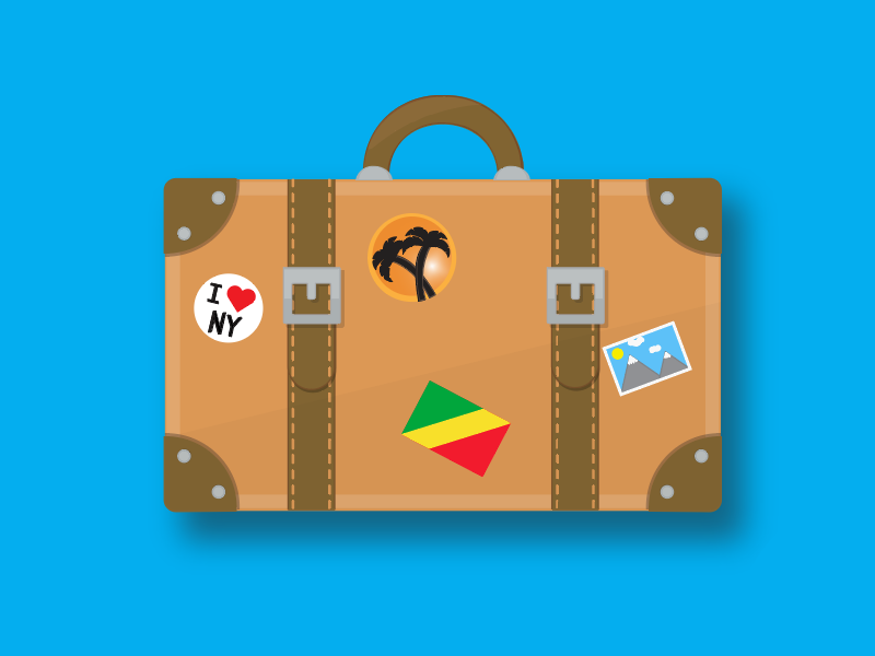 suitcase graphic