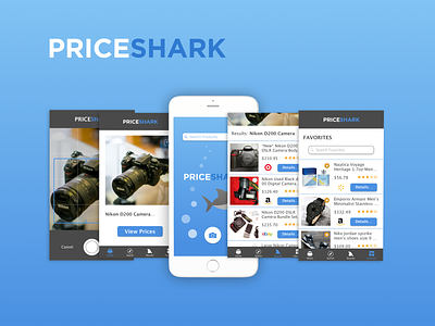 Priceshark App Screens appdesign ios jessehunter mobileapp shark ui userexperience userinterface ux