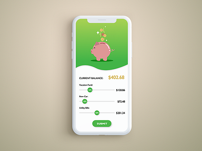 Piggy Savings Distributor Screen