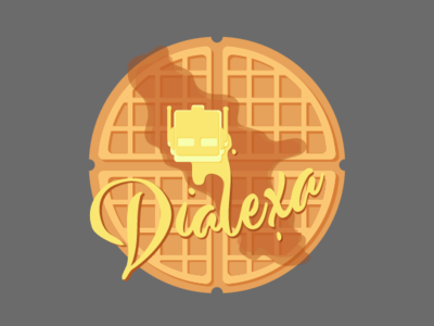 Dialexa Waffle Graphic adobe branding design graphic illustation swag vector waffle