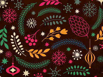 Xmas pattern and illustration WIP christmas decoration festive holiday icon illustration vector