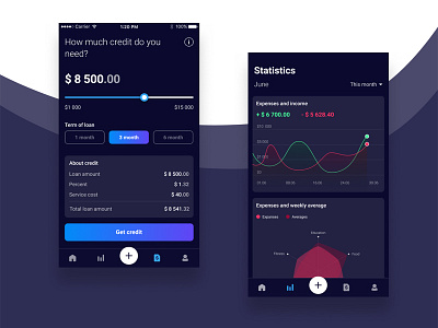 Project Personal Financial Manager design ui ux