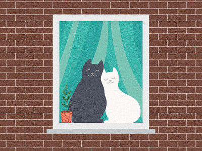 Window adobe animal brick building cat illustration illustrator texture vector wall window