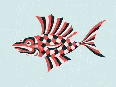 Fish adobe animal design fish illustration illustrator tribal vector
