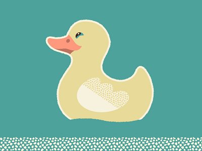 Duck adobe bird brush duck illustration illustrator texture vector