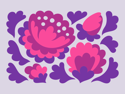 Flower pattern adobe flat flower illustration illustrator pattern vector