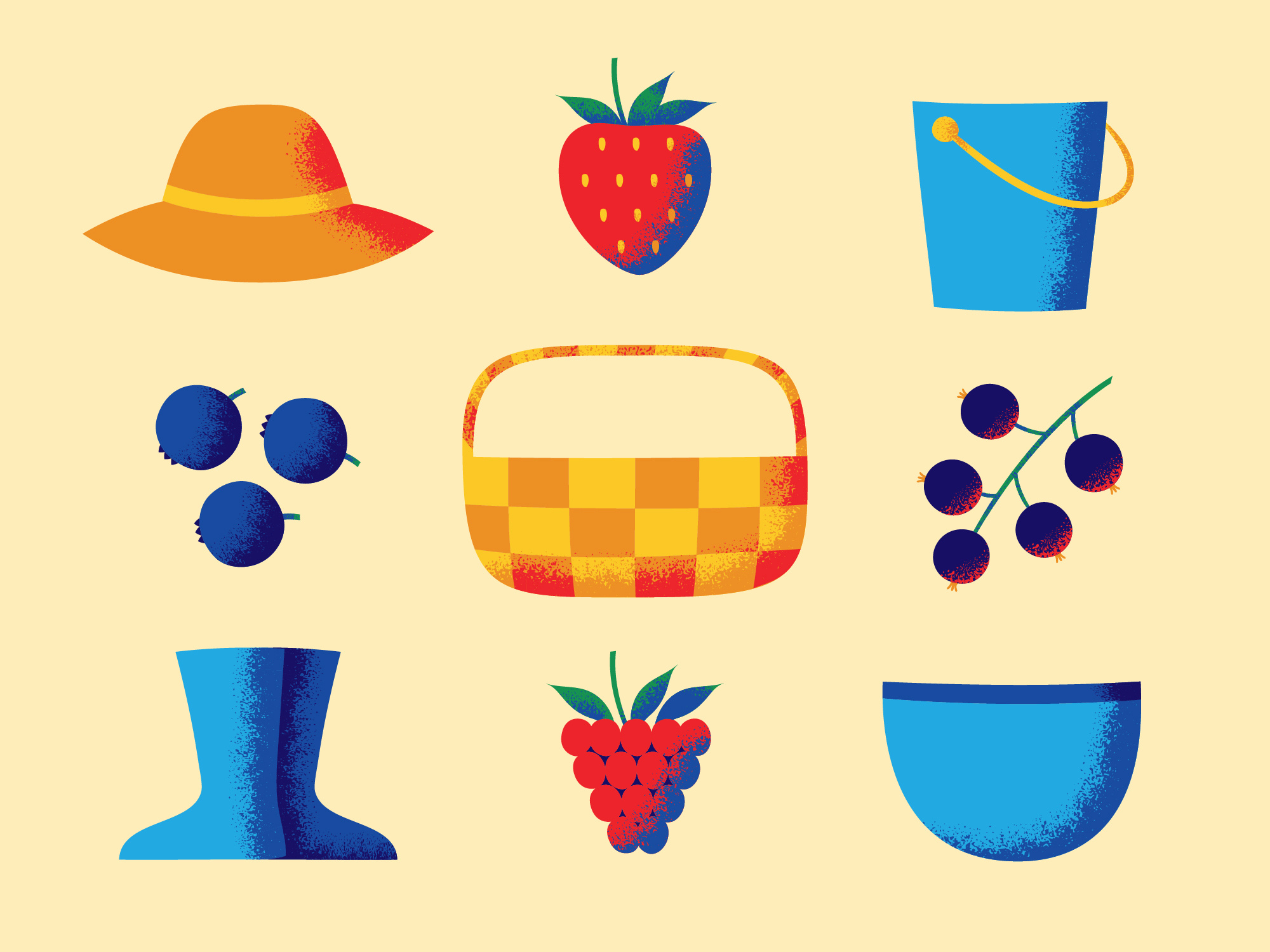 UPick Berry Farm by Anna Labinskaya on Dribbble