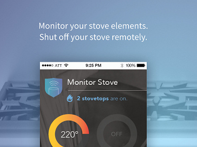 Pitch Deck for StoveAlert mobile ui ux