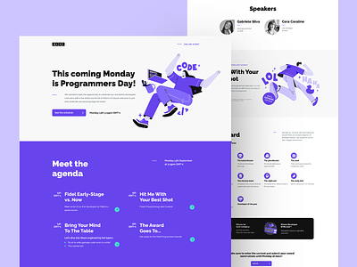 💻 Programmers Day | Landing Page daily ui design event figma landing page online event ui ux vector