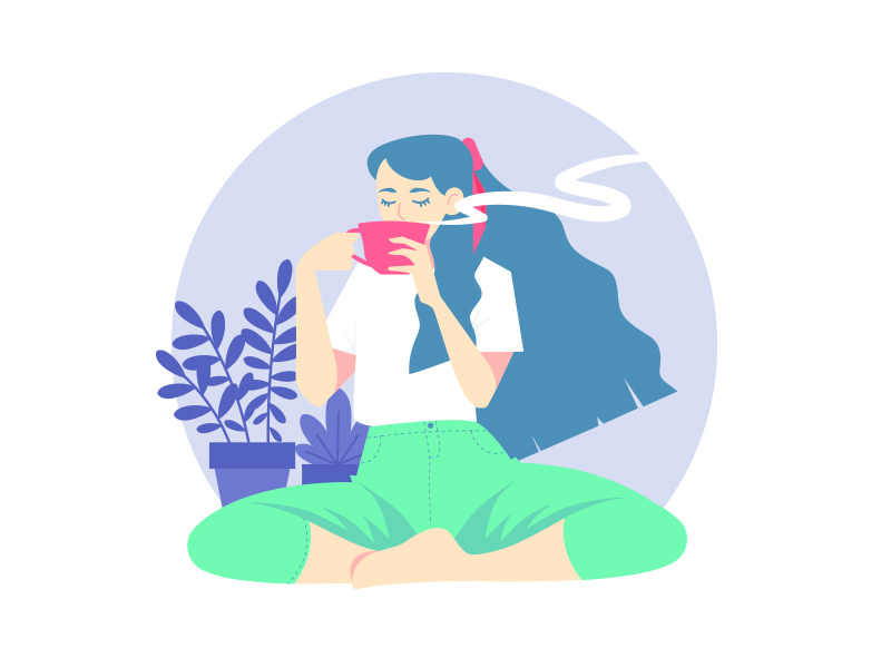 Coffe Girl by Carol Carretto on Dribbble
