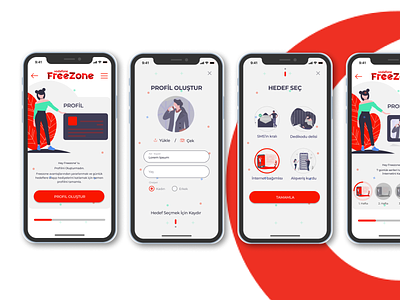 Vodafone Designathon 2019 Freezone Redesign design mobile ui ui ux vodafone