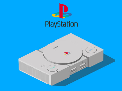 PlayStation Classic Isometric Design console design game gaming icon illustration isomatric isometric design minimal playstation playstationclassic ps sony vector