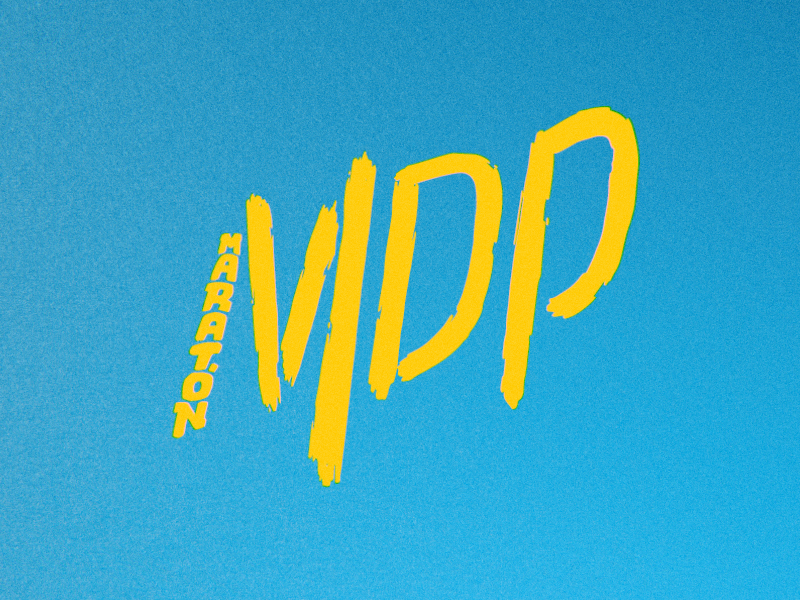 Mdp Logo mardelplata logo lettering type hand marathon mdp branding typography