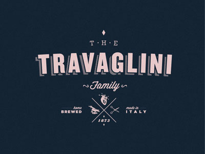 The Travaglini Family 1873 album brand family identity italy logo photo travaglini