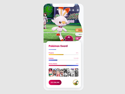 Pokemon Sword App for #DailyUI 004