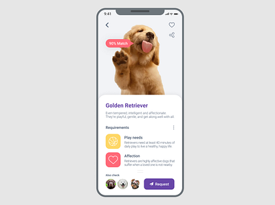 Pet Request App for #DailyUI 010 Challenge app dailyui pet ui ux uxdesign uxui