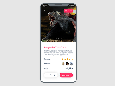 Action Figure eCommerce App for #DailyUI Challenge