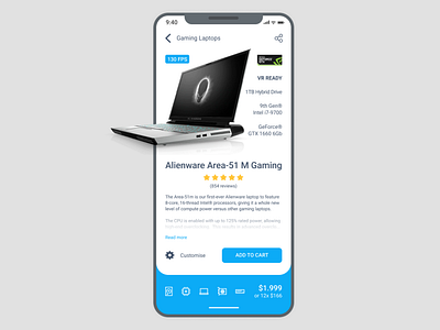 Alienware eCommerce App