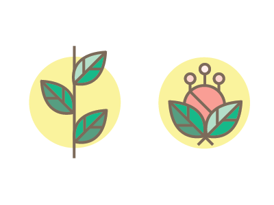Floral icons
