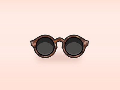 Day 11: Shades everyday project icon lines pattern round shades simple sun sunglasses