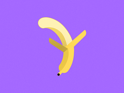 Day 30: Haha Banana banana daily project iconaday illustration purple yellow