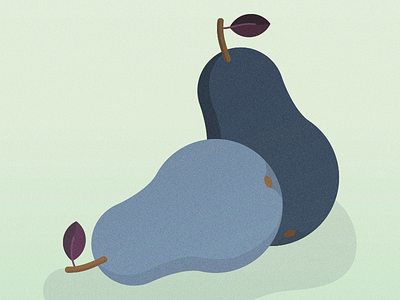 Day 53: Pears blue cute fruit illustration illustrations pear pears