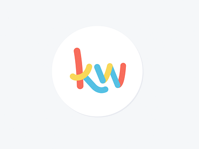 ☻ bright fun k kids kw letter lettering logo w wip